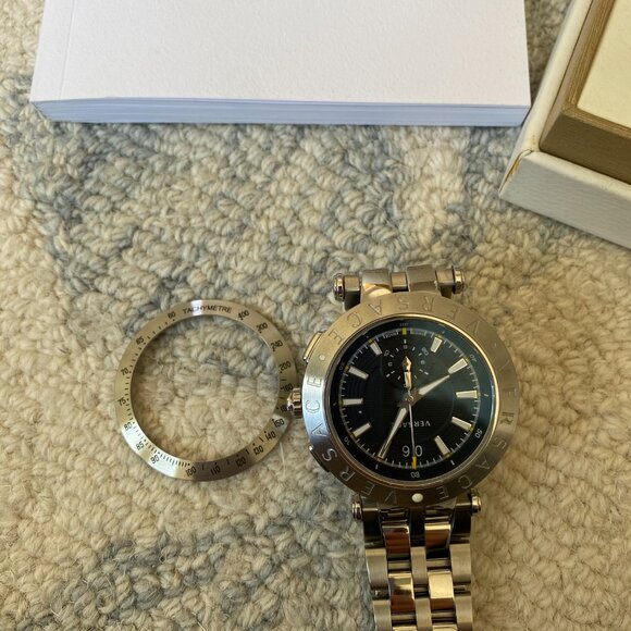 Versace Men's 'V-Race' Swiss Quartz Stainless Steel Watch - Picture 6 of 7